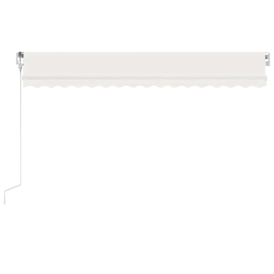 Copertină automată cu senzor vânt & LED, crem, 400x300 cm - 2 | YEO