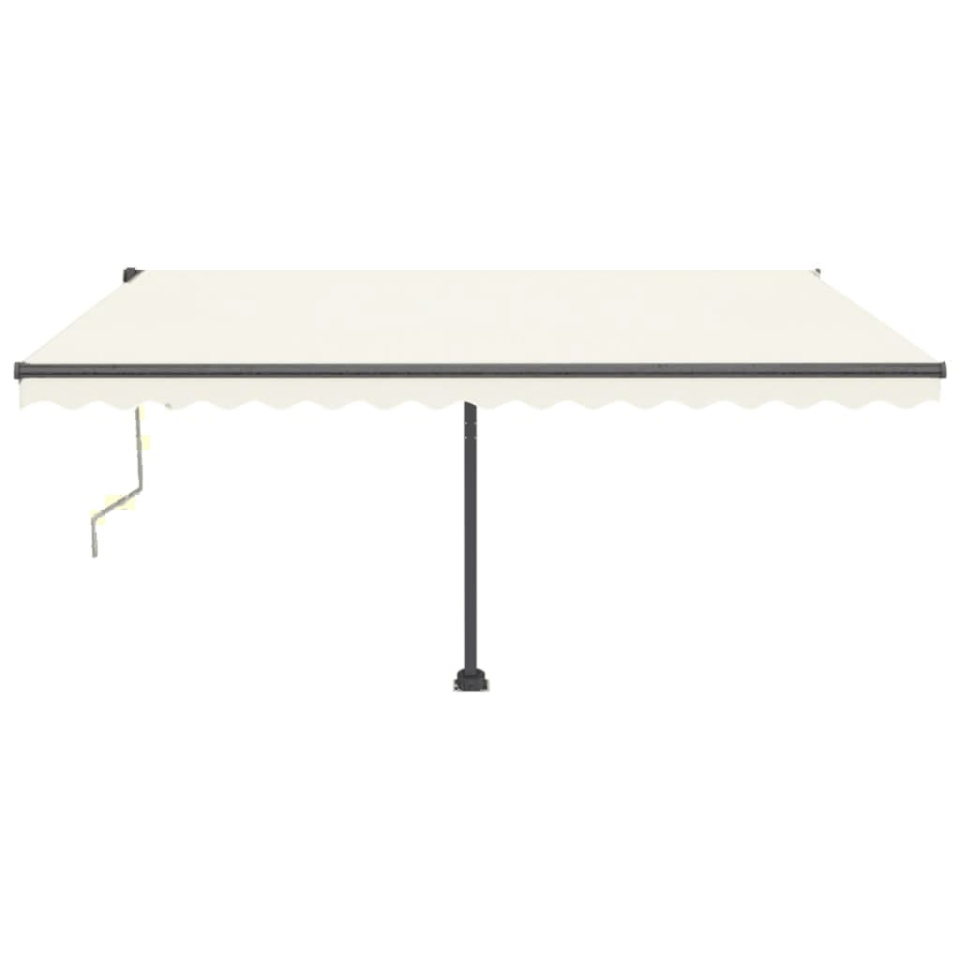 Copertină autonomă retractabilă automat, crem, 450x350 cm - 2 | YEO