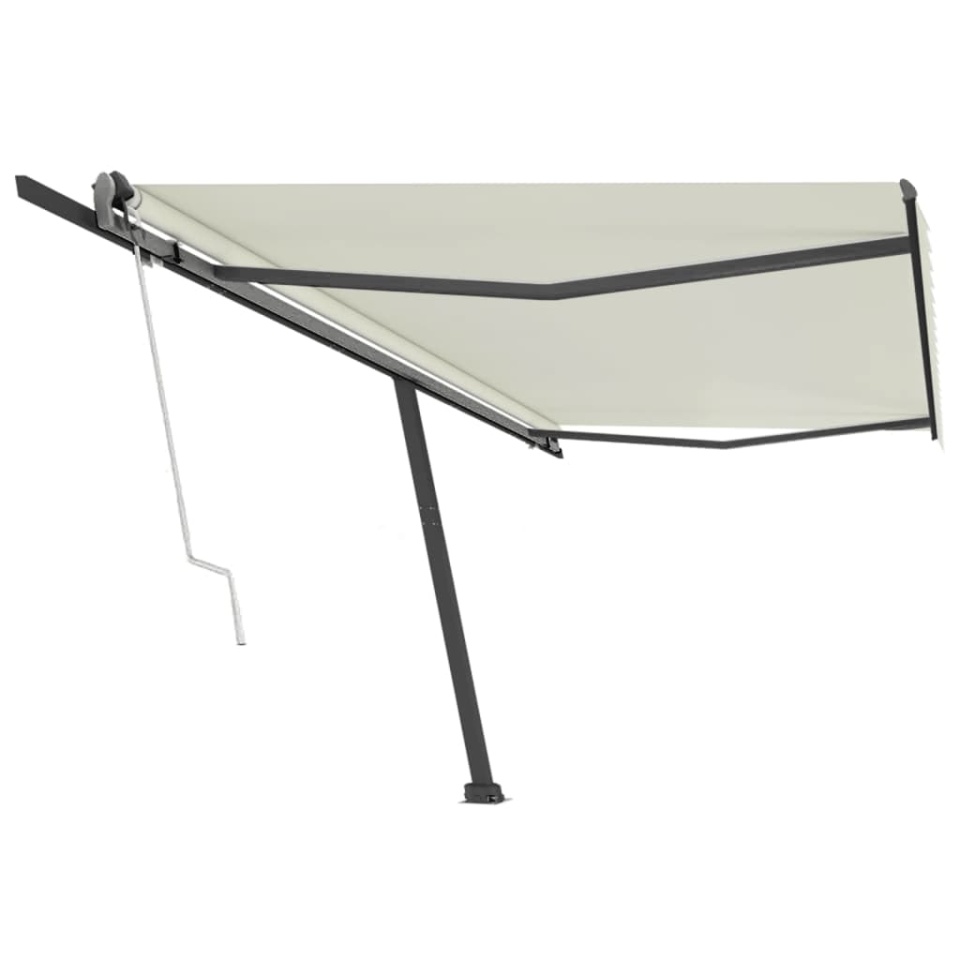 Copertină autonomă retractabilă automat, crem, 500x300 cm - 1 | YEO