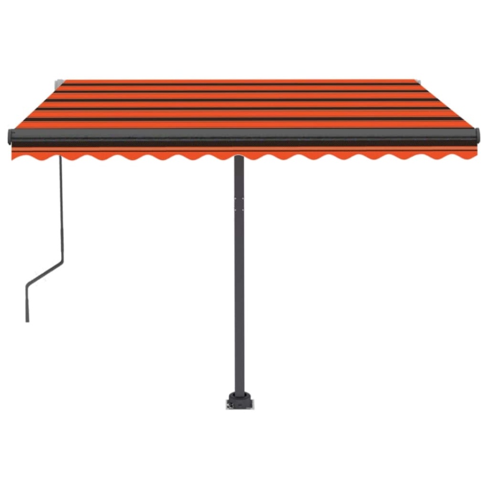 Copertină autonomă retractabilă automat, oranj&maro 350x250 cm - 3 | YEO