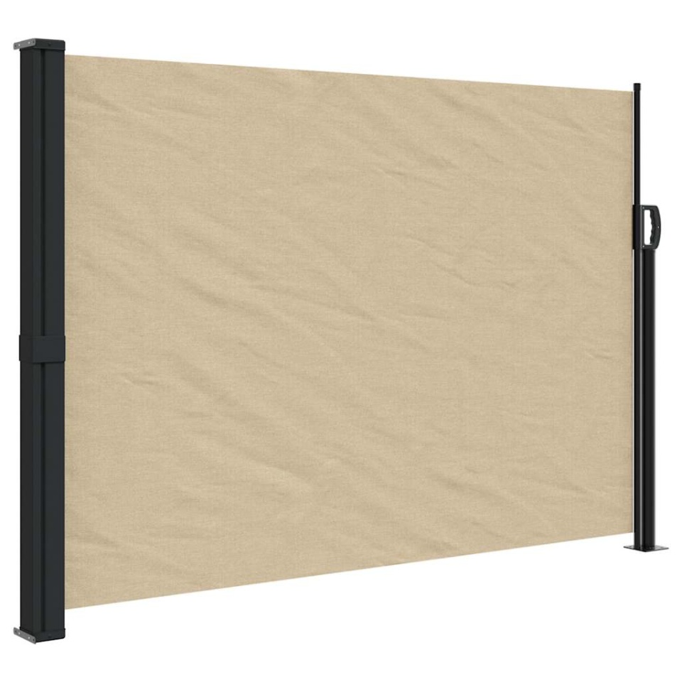 Copertina laterală retractabilă, bej, 140x500 cm - 1 | YEO