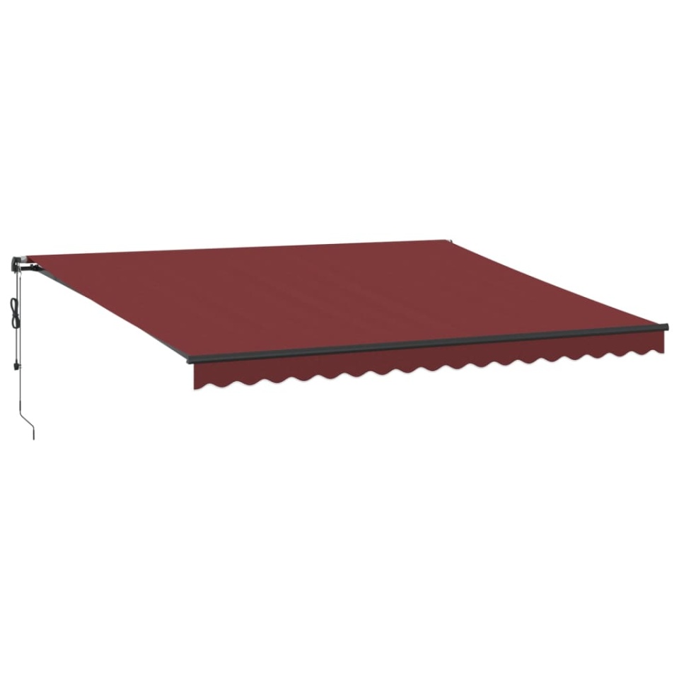 Copertina retractabilă automat cu LED-uri, vișiniu, 450x300 cm - 1 | YEO