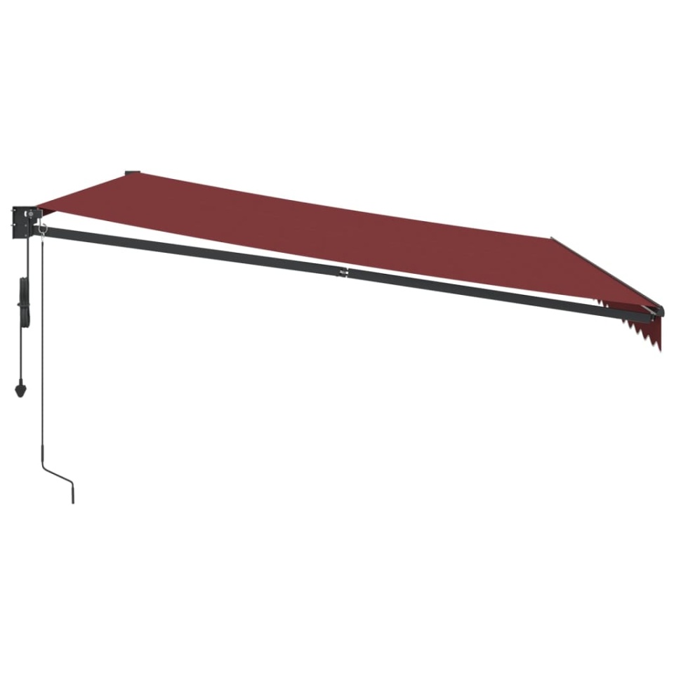 Copertina retractabilă automat, vișiniu, 450x300 cm - 3 | YEO
