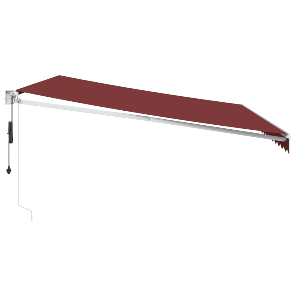Copertina retractabilă automat, vișiniu, 450x300 cm - 3 | YEO