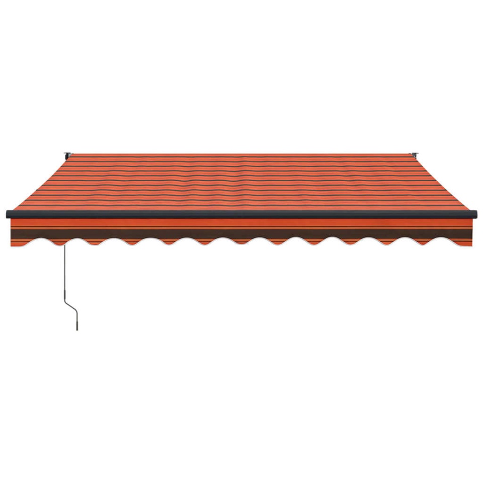 Copertină retractabilă automată, portocaliu și maro, 3,5x2,5 m - 2 | YEO