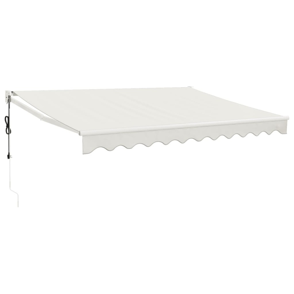 Copertină retractabilă, crem, 3,5x2,5 m, textil și aluminiu - 1 | YEO