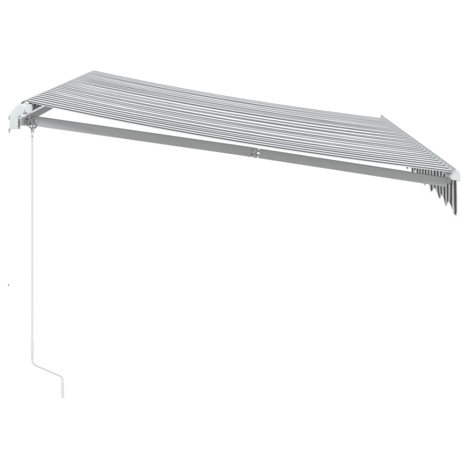 Copertină retractabilă manual, antracit/alb, 300x250 cm - 3 | YEO