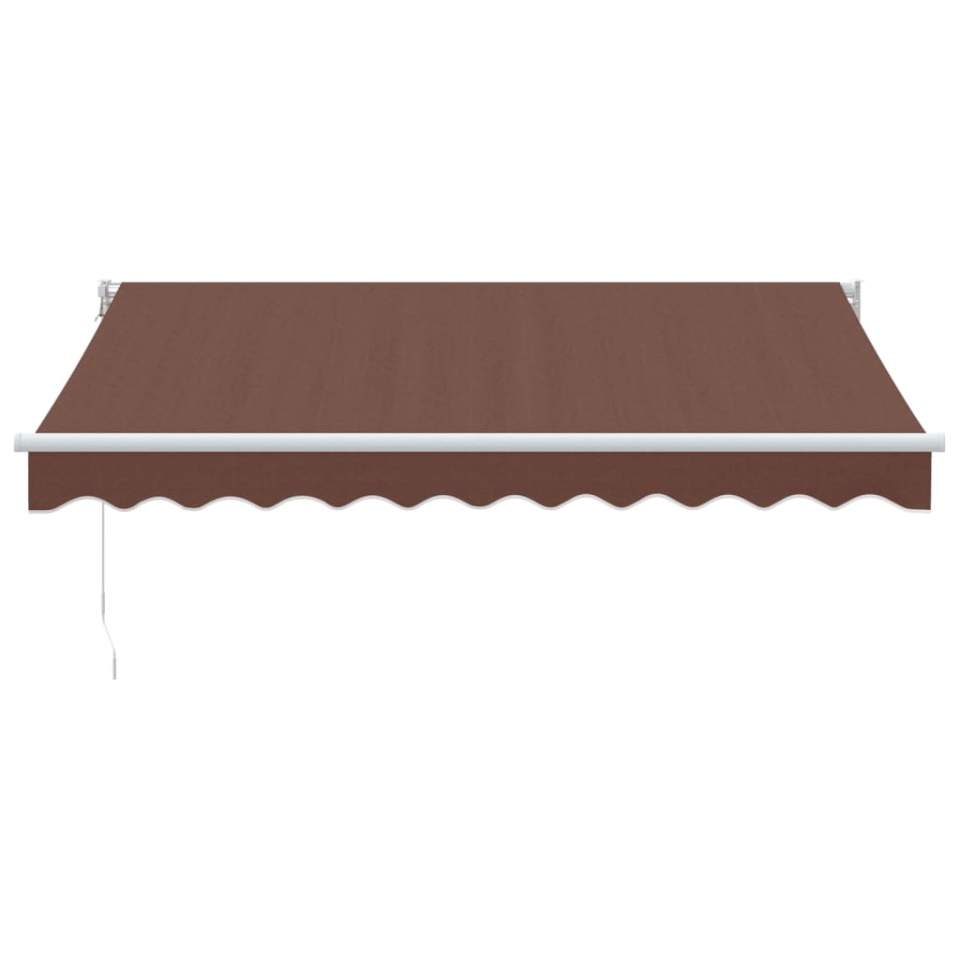 Copertină retractabilă manual, maro, 300x250 cm - 2 | YEO
