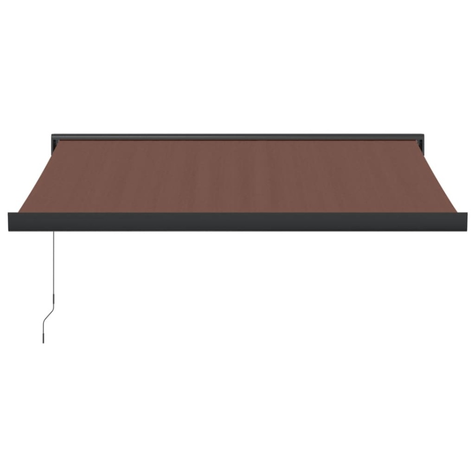 Copertină retractabilă manual, maro, 350x250 cm - 2 | YEO