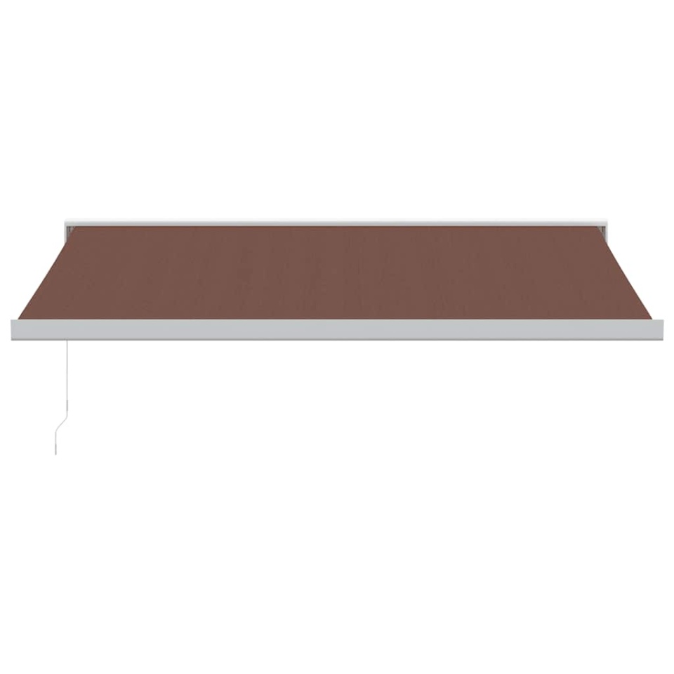 Copertină retractabilă manual, maro, 400x300 cm - 2 | YEO