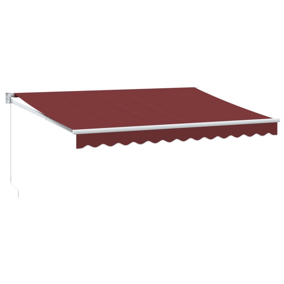 Copertina retractabilă manual, vișiniu, 350x250 cm - 1 | YEO