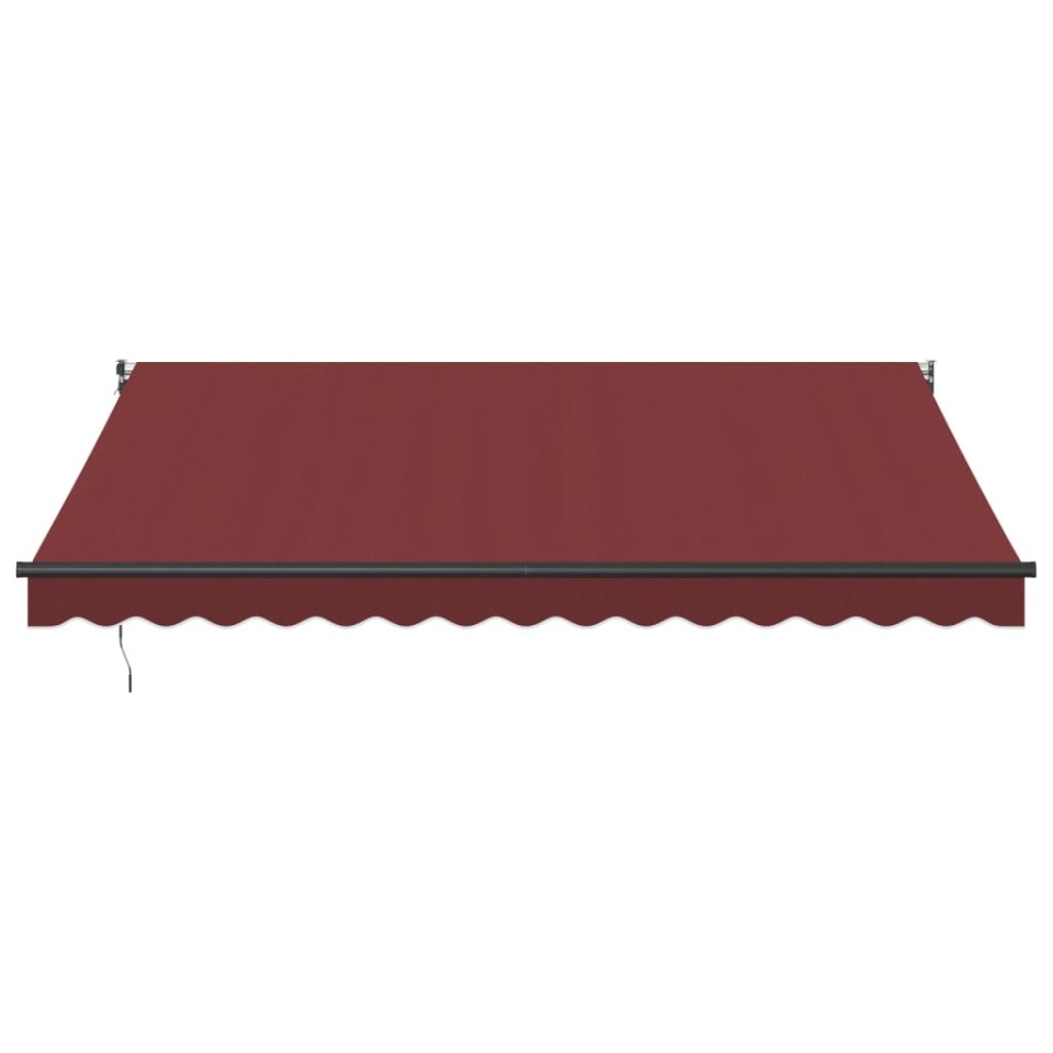Copertina retractabilă manual, vișiniu, 400x300 cm - 2 | YEO