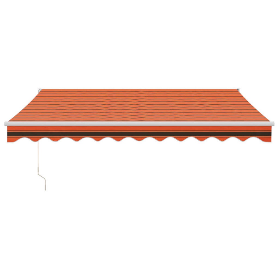 Copertină retractabilă portocaliu/maro 3x2,5 m, textil/aluminiu - 2 | YEO