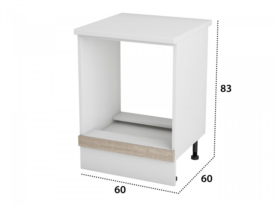 Corp cuptor, Alfa, Sonoma Alb, blat alb, PAL, 83x60x60 cm - 3 | YEO