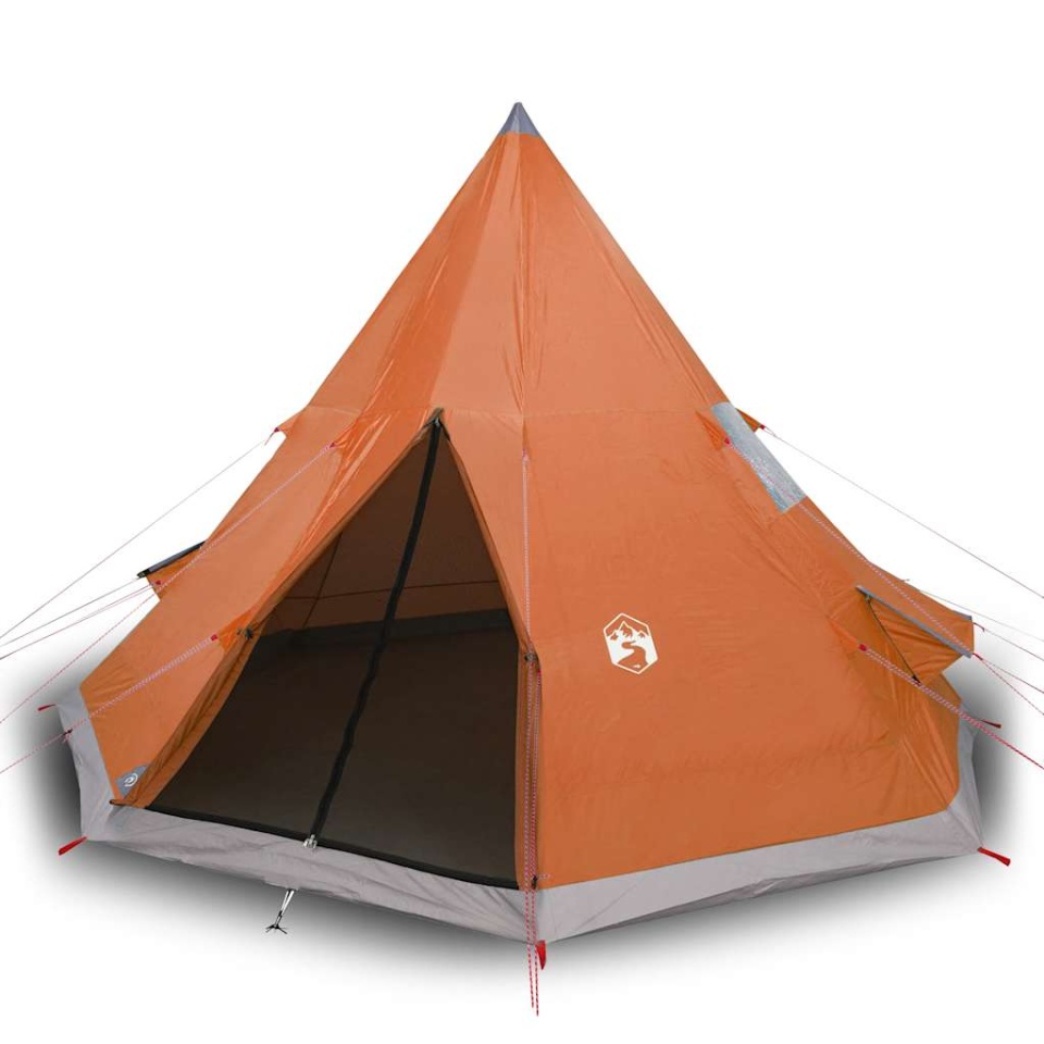 Cort de camping tipi pentru 4 persoane, portocaliu, impermeabil - 1 | YEO