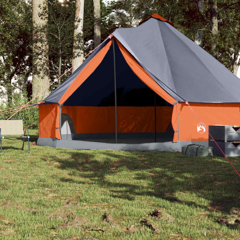 Cort de familie Tipi pentru 8 persoane gri impermeabil - 2 | YEO