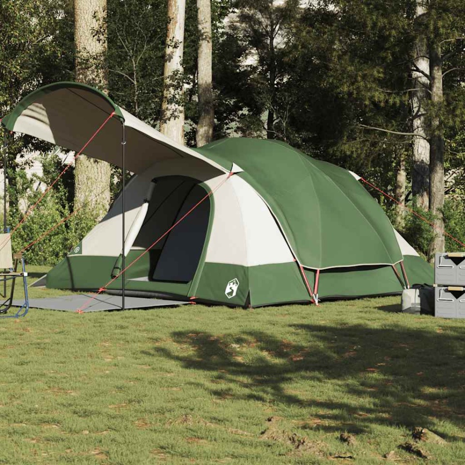 Cort de familie tunel pentru 8 persoane, verde, impermeabil - 3 | YEO