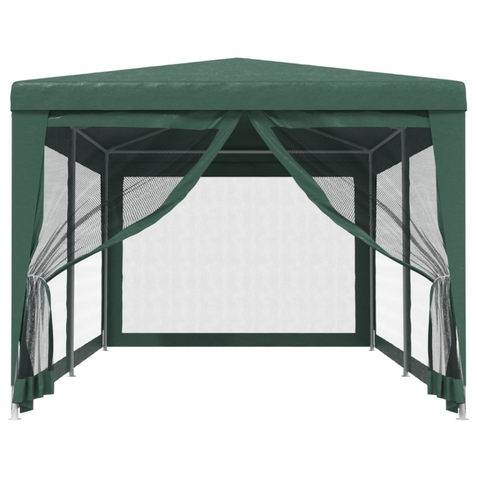 Cort de petrecere cu 6 pereți din plasă, verde, 3x6 m, HDPE - 2 | YEO