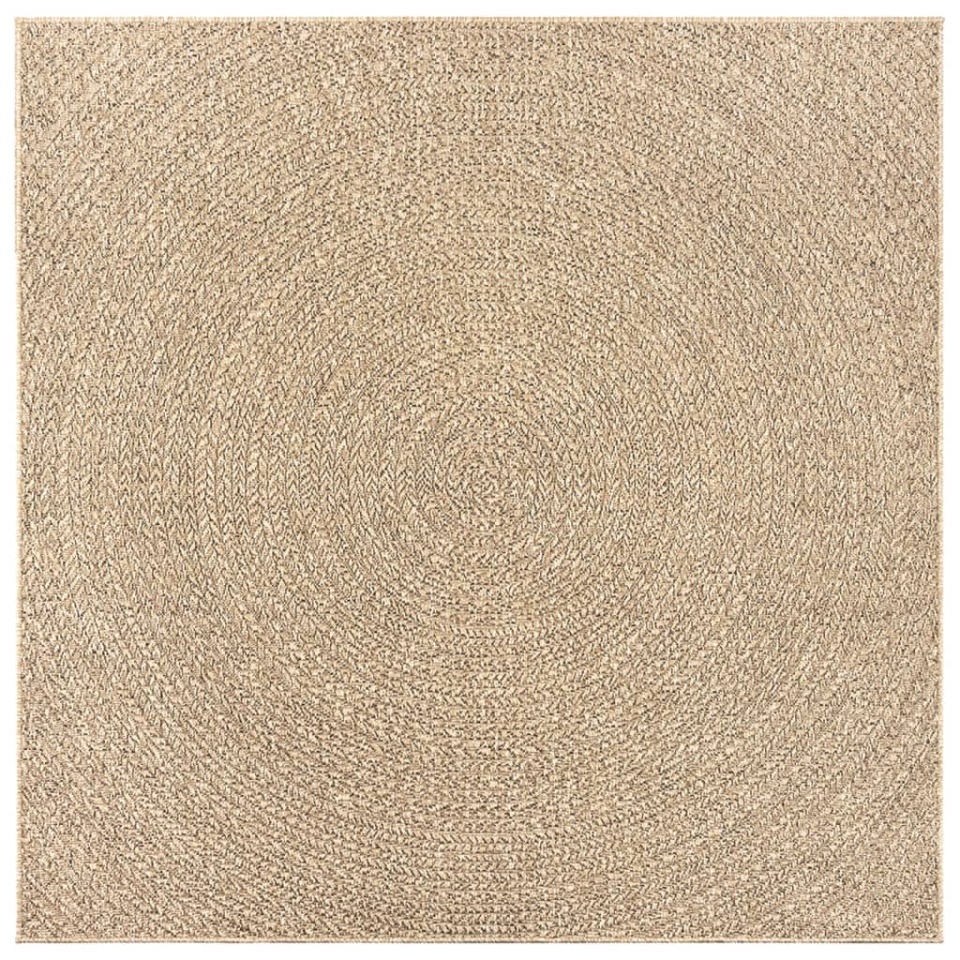 Covor ZIZUR aspect iută, 240x240cm, pentru interior și exterior - 3 | YEO