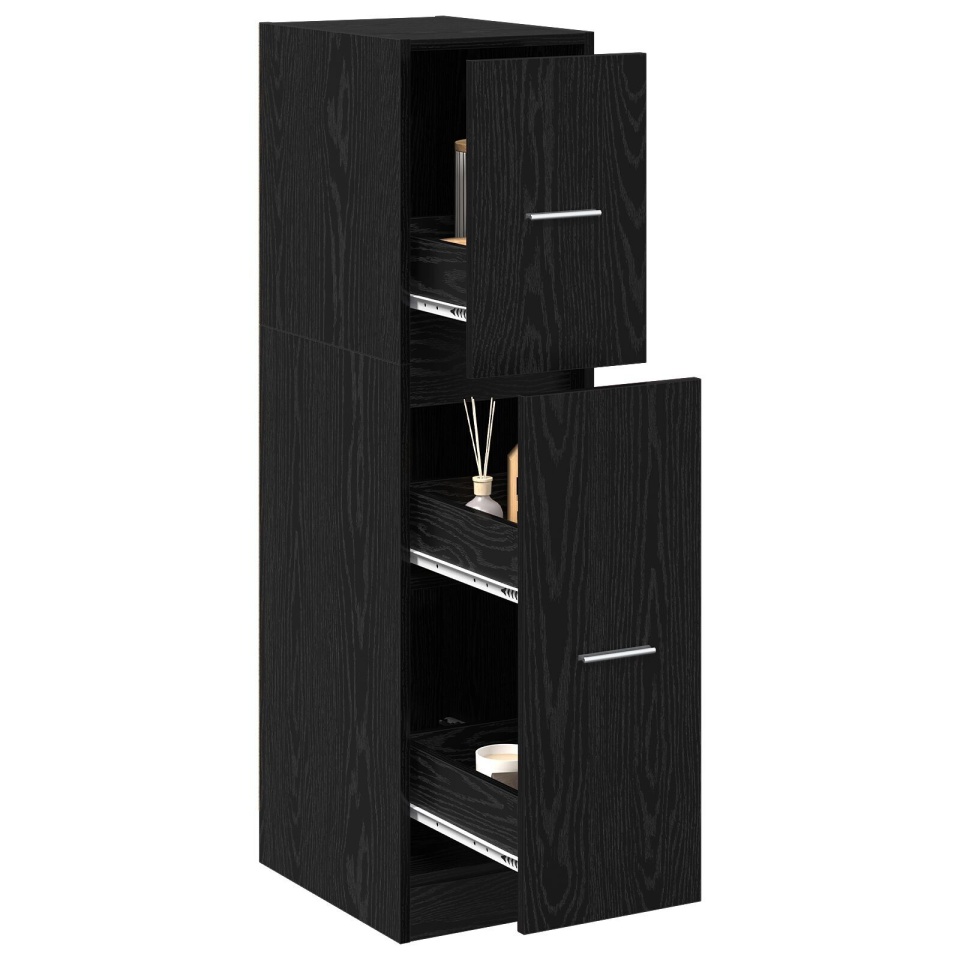 Dulap apotecă Stejar negru 30x41x118 cm Lemn prelucrat - 2 | YEO