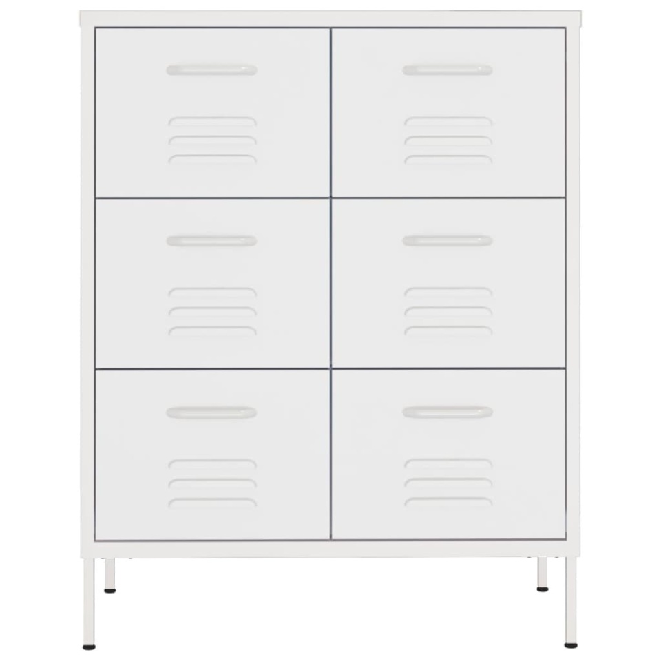 Dulap cu sertare, alb, 80x35x101,5 cm, oțel - 2 | YEO