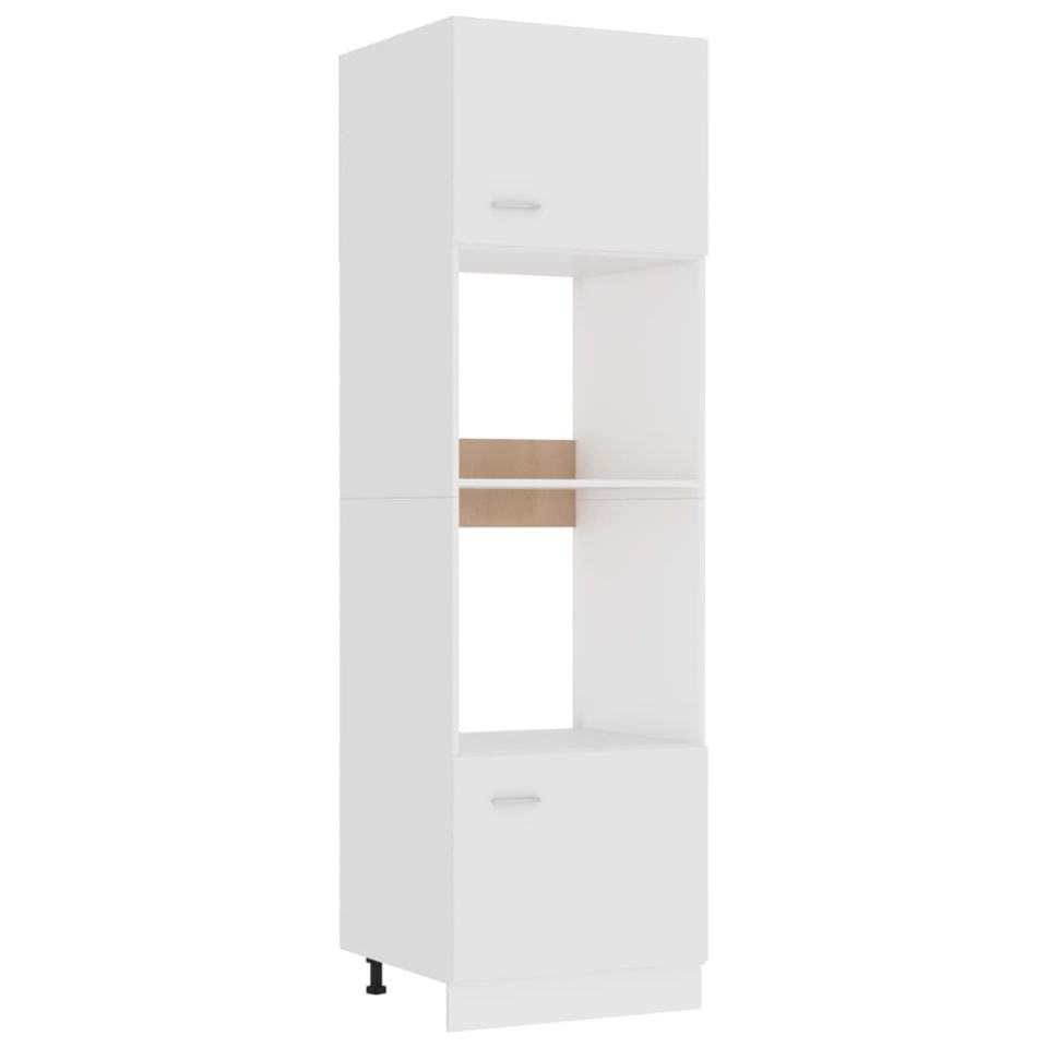 Dulap cuptor microunde “Lyon”, alb, 60 x 57 x 207 cm