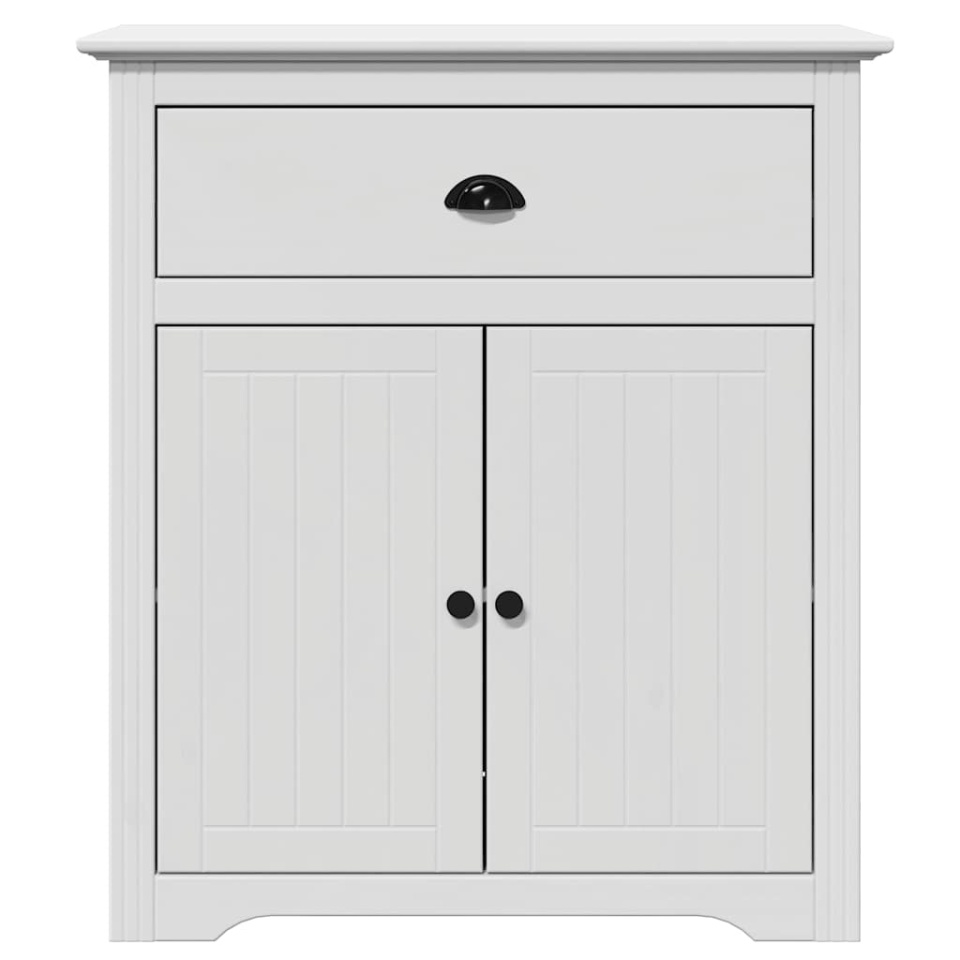Dulap de hol „BODO” Alb 80x35x90 cm - 3 | YEO