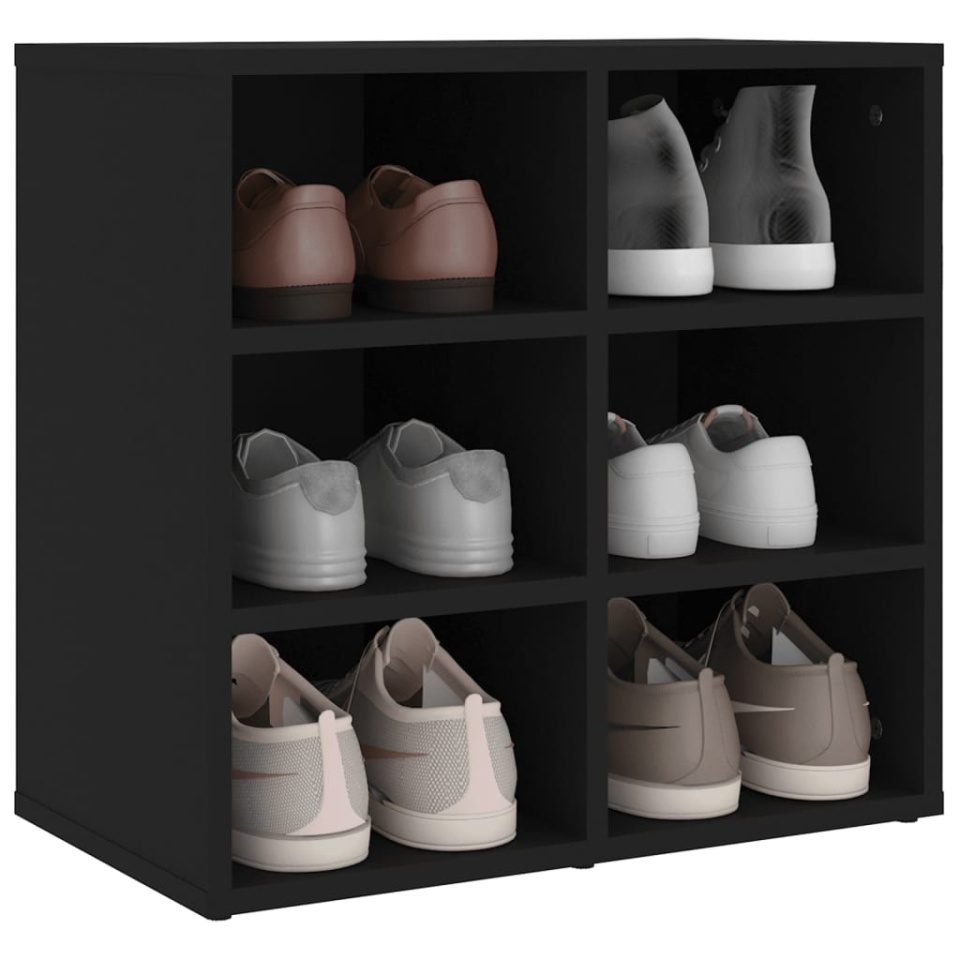 Dulap de pantofi, negru, 52,5x30x50 cm - 3 | YEO