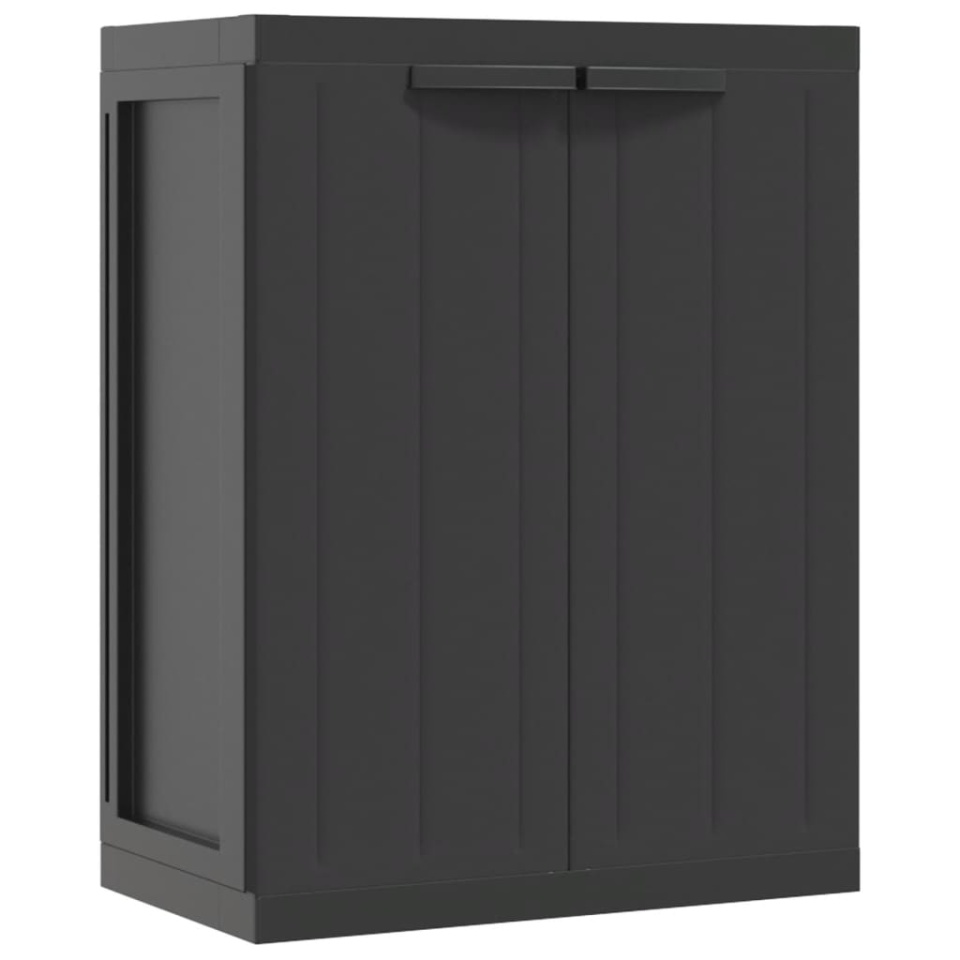 Dulap depozitare de exterior, negru, 65x37x85 cm, PP - 1 | YEO