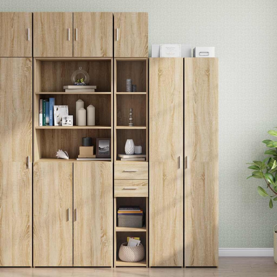 Dulap depozitare slim stejar sonoma 30x42,5x225cm lemn compozit