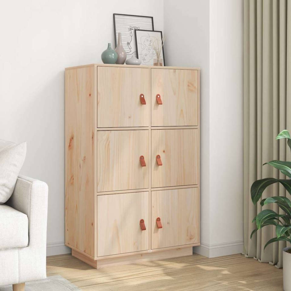 Dulap înalt, 67x40x108,5 cm, lemn masiv de pin - 2 | YEO