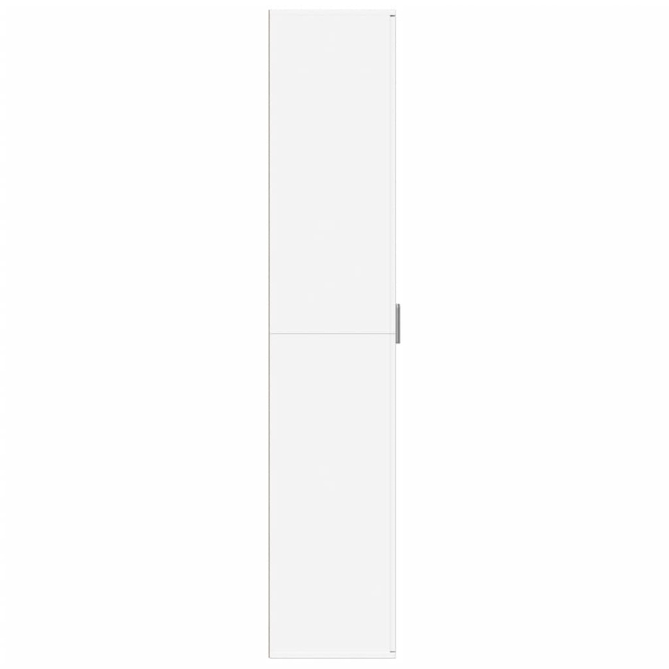 Dulap înalt, alb, 60x35x180 cm, lemn prelucrat - 3 | YEO