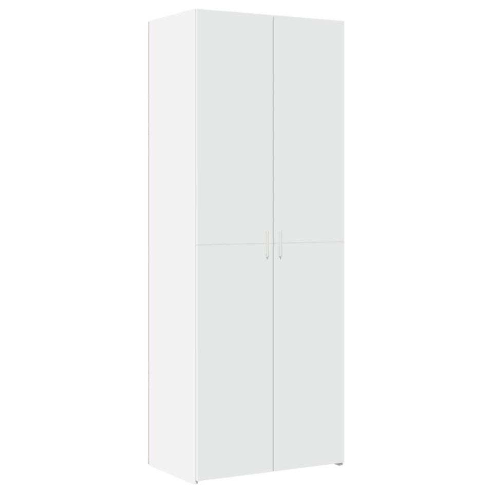 Dulap înalt, alb, 70x42,5x185 cm, lemn prelucrat - 1 | YEO