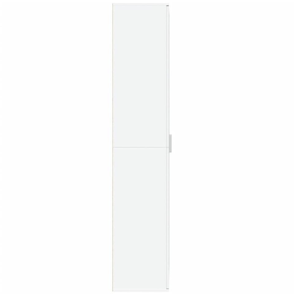 Dulap înalt, alb, 80x35x180 cm, lemn prelucrat - 3 | YEO