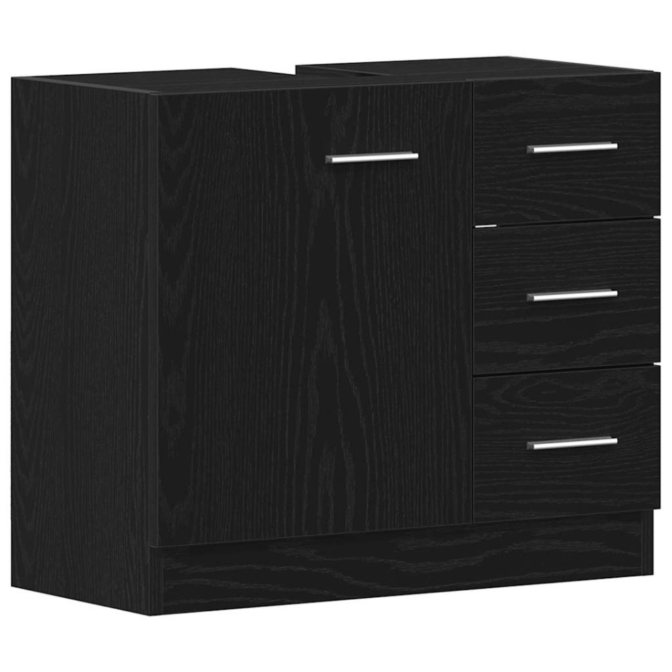 Dulap pentru chiuvetă Stejar negru 63x30x54 cm Lemn prelucrat - 1 | YEO