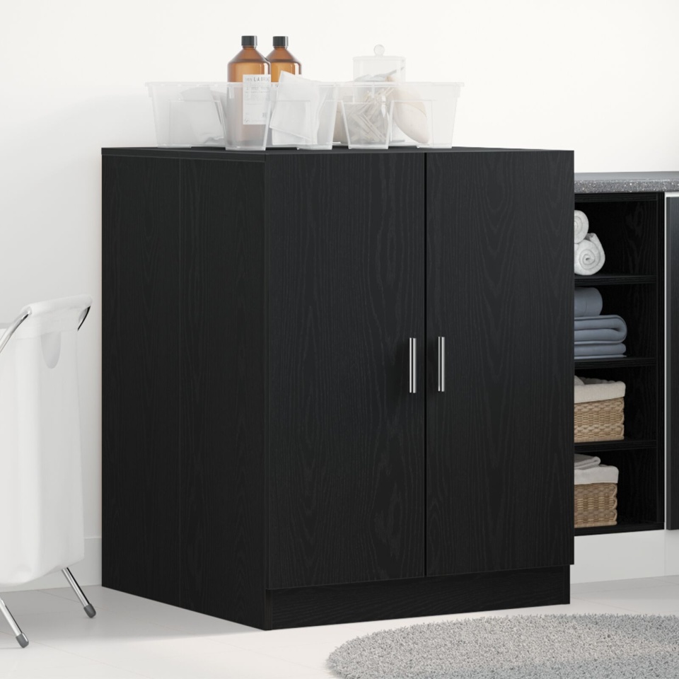 Dulap pentru mașina de spălat Stejar negru 70,5x71,5x91,5 cm din lemn prelucrat