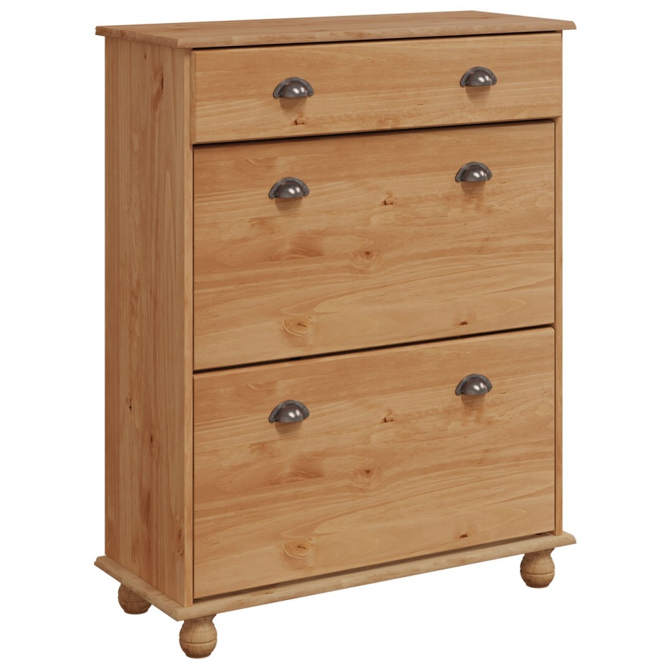 Dulap pentru pantofi ASKIM 85x35x108 cm din lemn masiv de pin - 1 | YEO