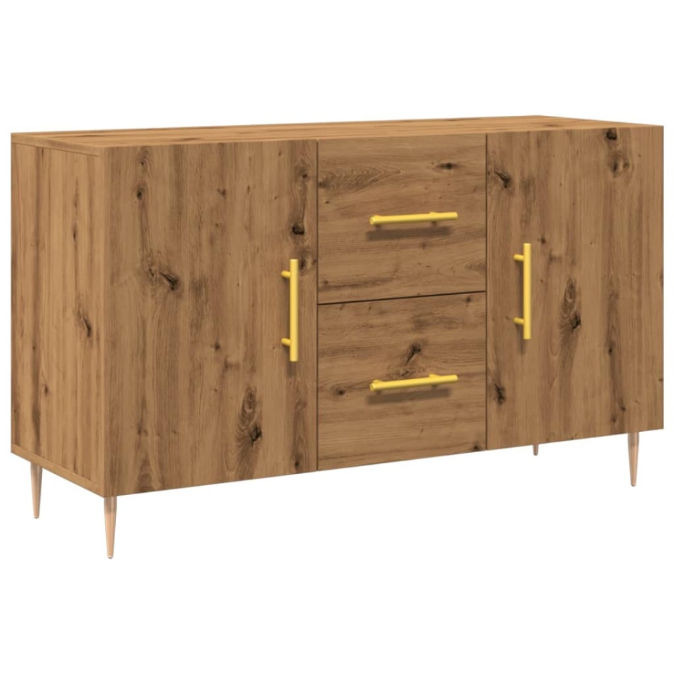 Dulap, stejar artizanal, 100x36x60 cm, lemn prelucrat - 1 | YEO