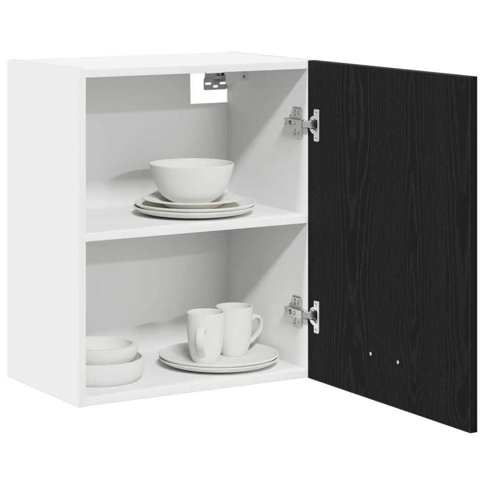 Dulapuri Suspendate - 2 Pachete - Stejar Negru, 100x31x60 cm - Fabricate din Lemn Prelucrat - 2 | YEO
