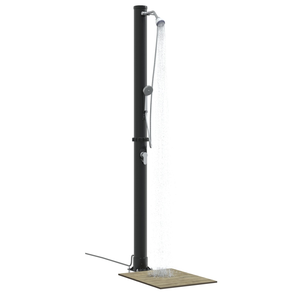 Duș Solar pentru Exterior cu Cap de Duș Portabil 217 cm 20 L - 2 | YEO