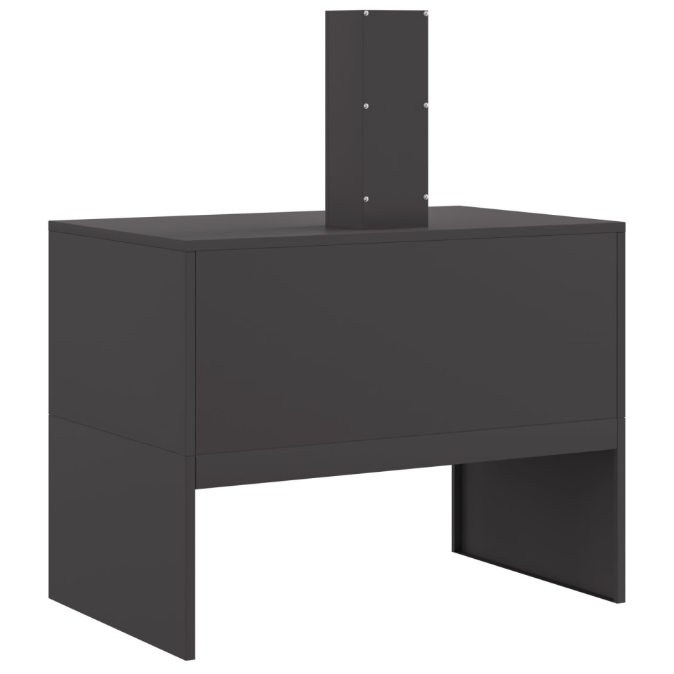 Focar cu coș de fum Negru 80x50x96 cm Oțel - 3 | YEO