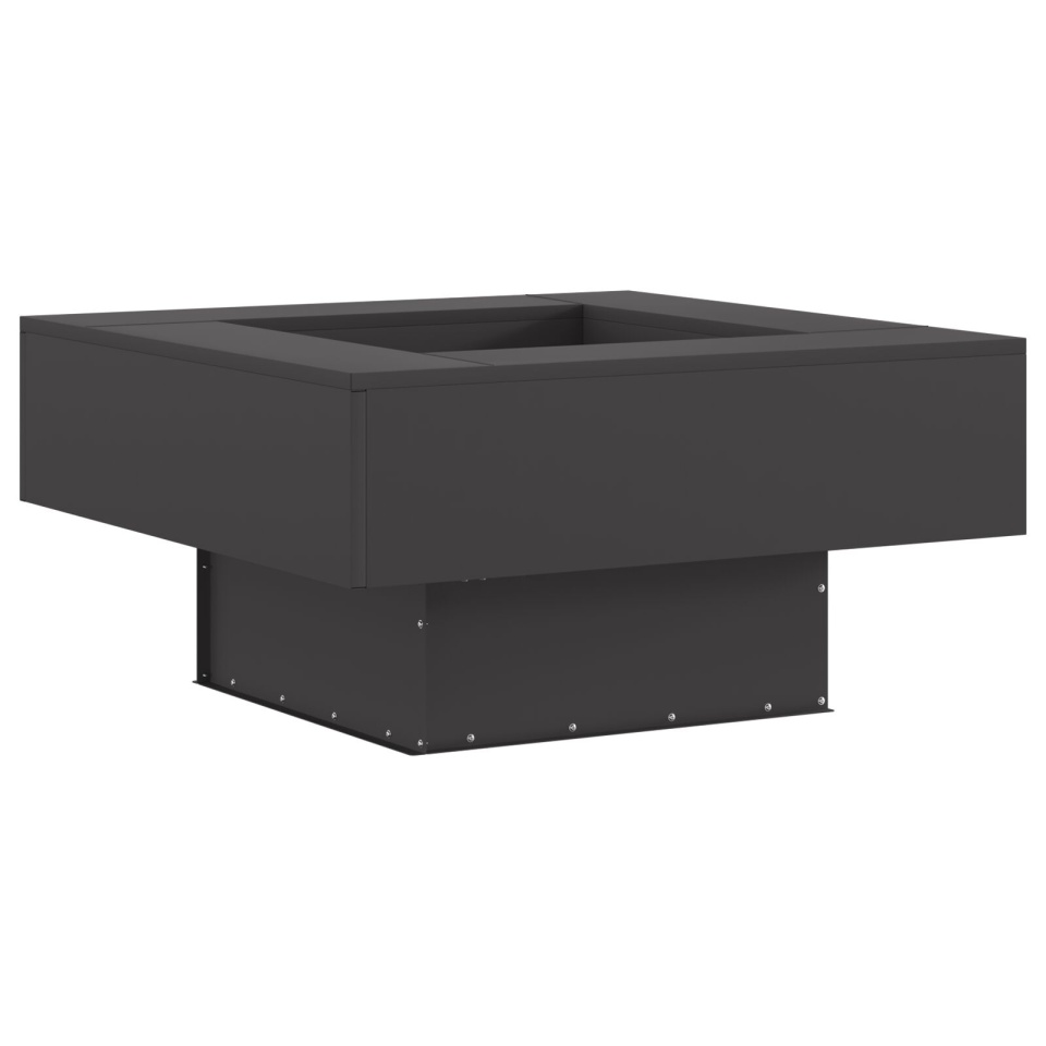 Focar pătrat Negru 80x80x40 cm Oțel - 1 | YEO