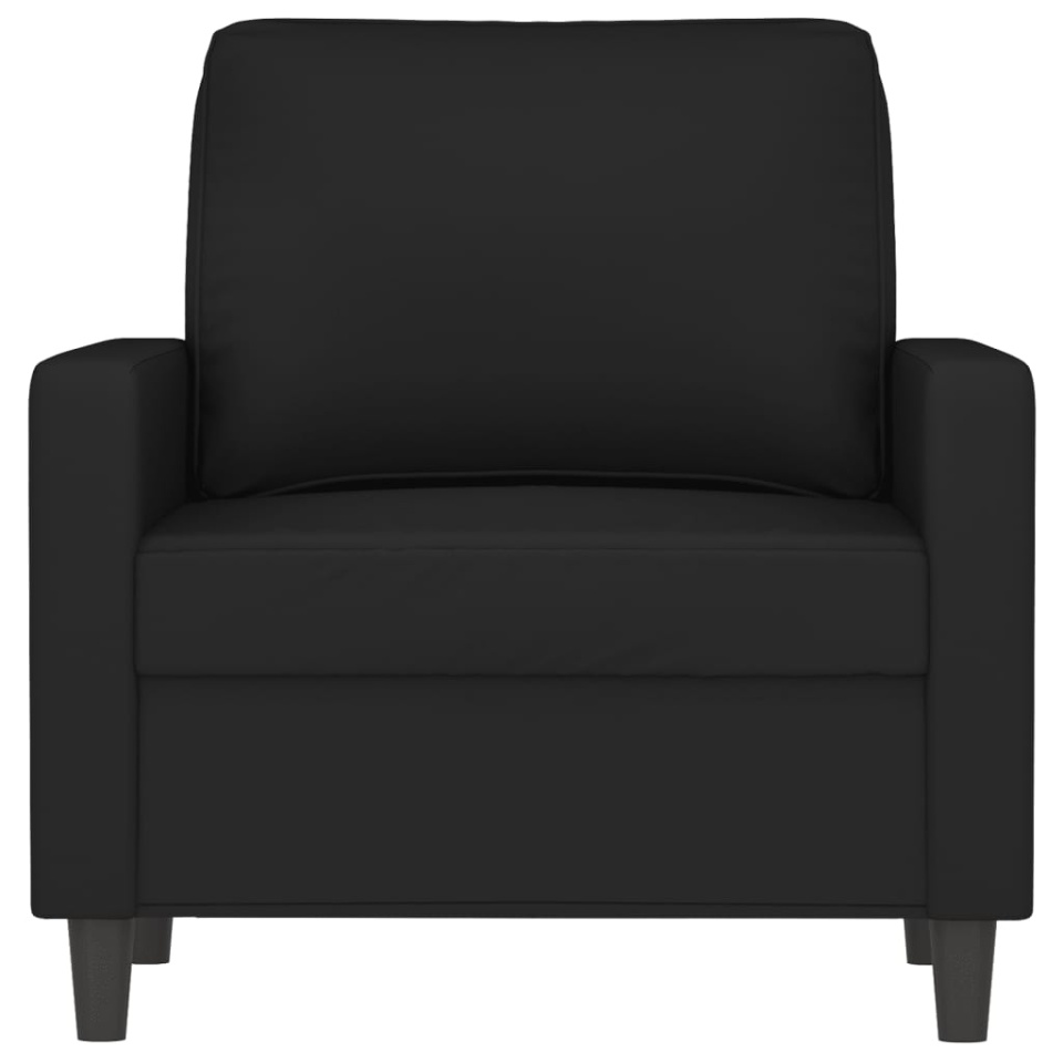 Fotoliu canapea, Negru, 60 cm, catifea - 2 | YEO