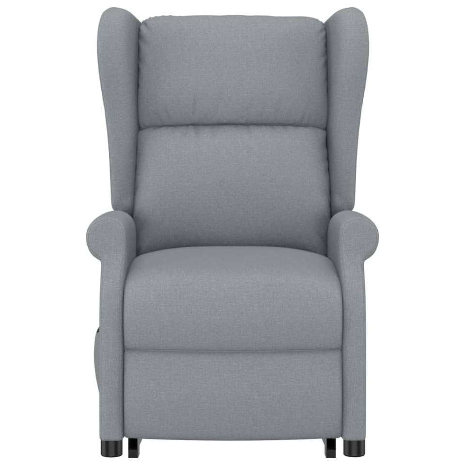 Fotoliu cu ridicare, gri deschis, textil - 3 | YEO