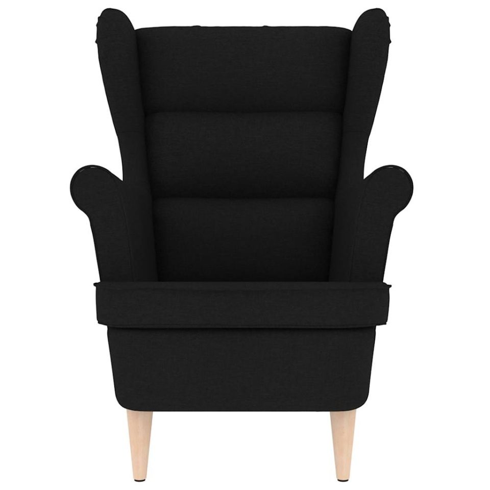 Fotoliu, negru, 74x84x100 cm, textil - 3 | YEO