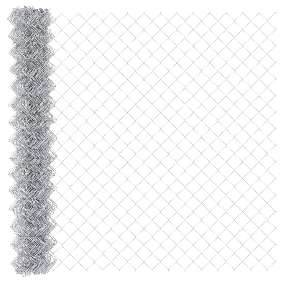 Gard din plasă de lanț 1.6x10 m Oțel galvanizat - 3 | YEO