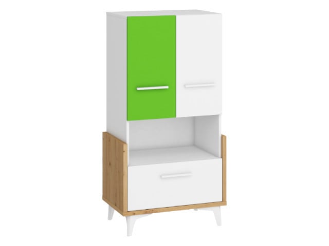 Hey Hey-15 Biblioteca 65N Oak Artisan/White/Green