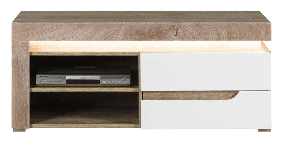 Irma Im-01 Oak/ White High Gloss Tv Stand