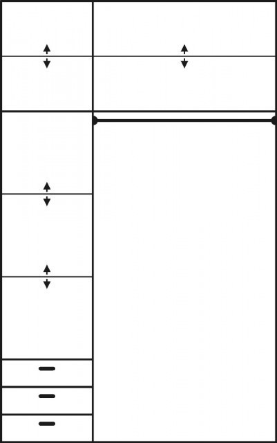 Kamma (Dulap Without Oglinda) Alder - 1 | YEO