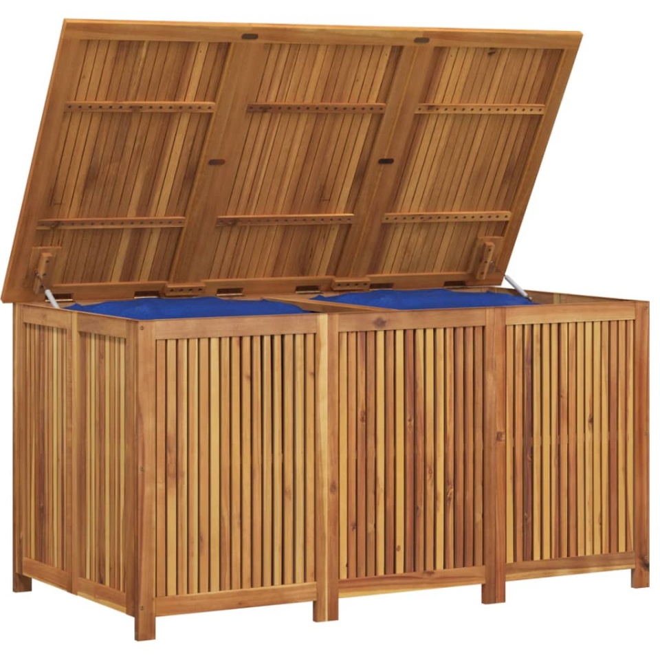 Ladă depozitare pentru grădină 150x80x75 cm lemn masiv acacia - 1 | YEO